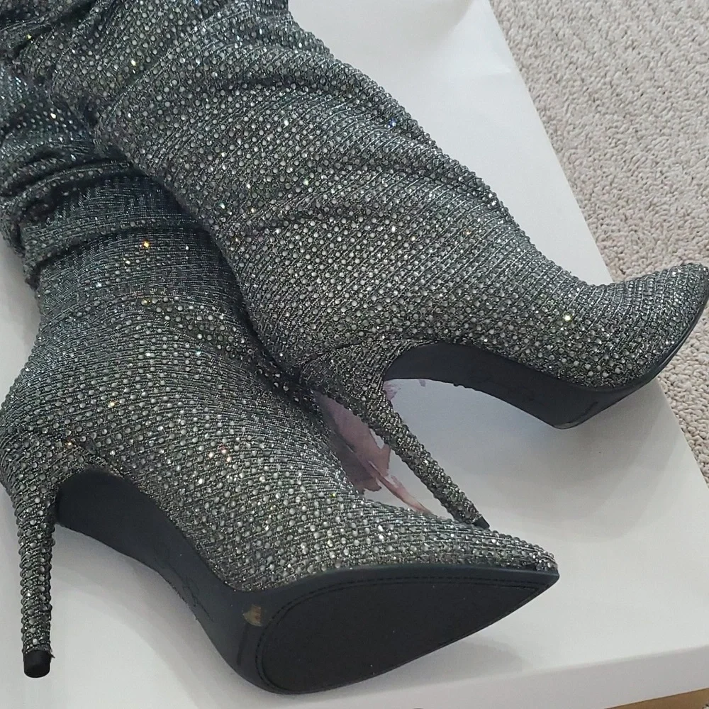 NEW Jessica Simpson Sparkly Boots - 7.5 - Picture 5 of 10